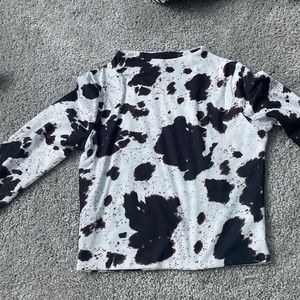 Cow print top